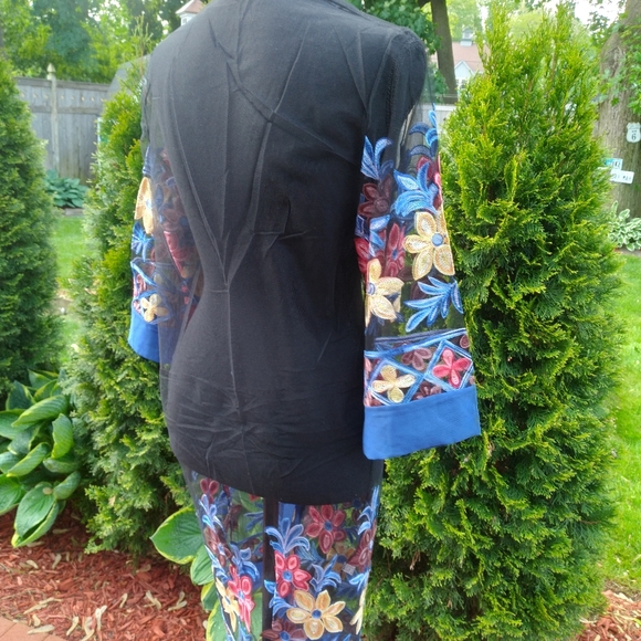 So Sheer Royal Blue Open Front Leisure Robe STUNNING 💗 - Picture 6 of 9